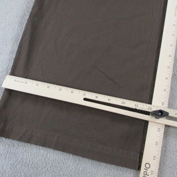 SKIMS Cotton Poplin Pants Womens Medium Brown Washed Dark Sepia Wide Leg NWT NEW - Picture 10 of 13